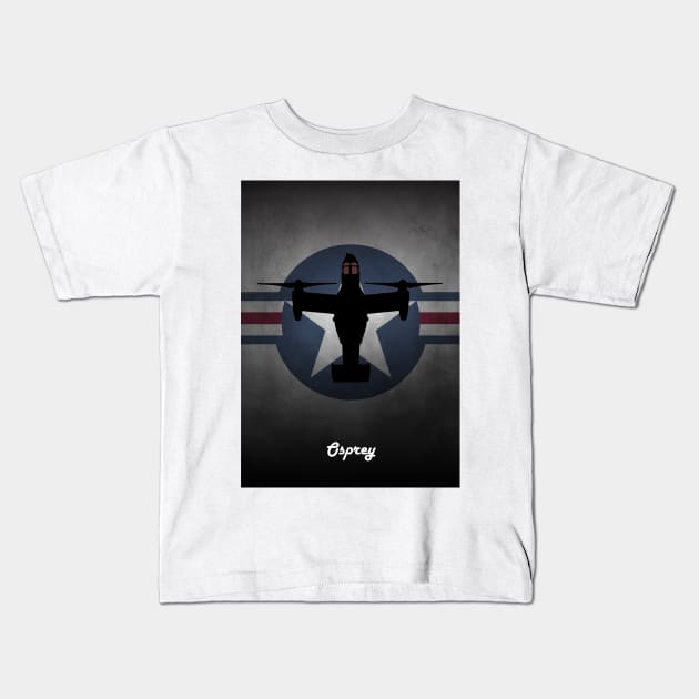 V-22 Osprey USA Kids T-Shirt by aviationart